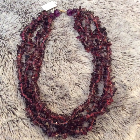 Handmade Jewelry - Handmade Multi Strand Purple Necklace